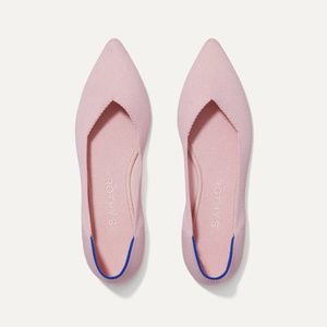Rothy's The Point Flats in Soft Blush Pink 10.5